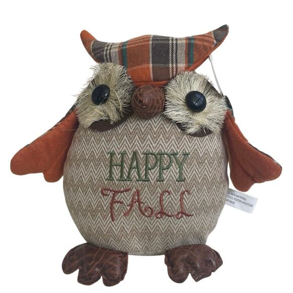 OWL FALL HOME DECORATION PLUSH 10’X10’ HAPPY FALL KAWAII - Picture 2 of 9